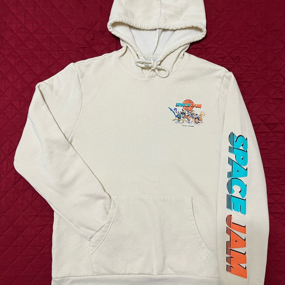 Space Jam Cream Hoodie for Men